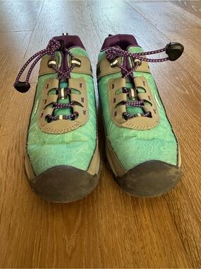 KEEN Targhee Sport Vent Hiking Shoes Sneaker Teal Purple Size 4